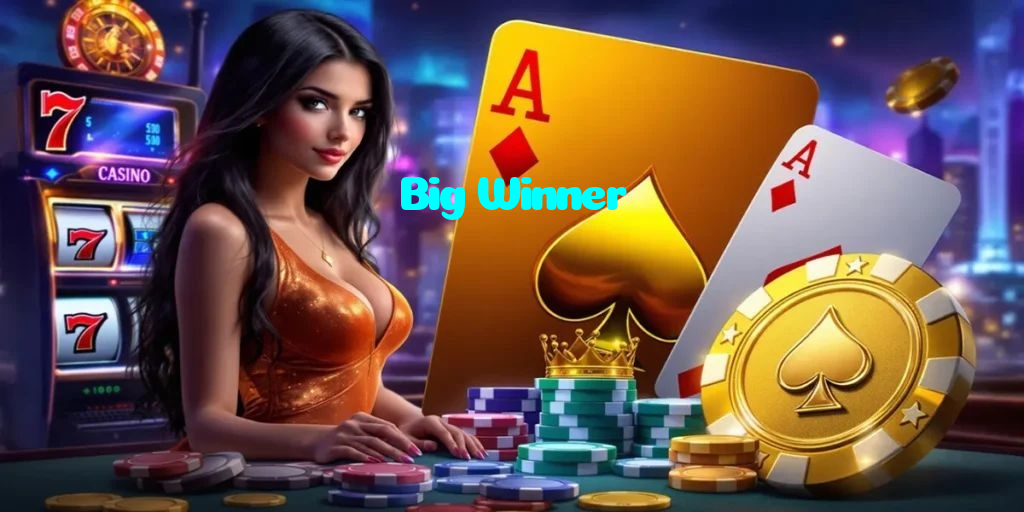 Big Winner casino presented on mobile device in Pakistan with slots and live games